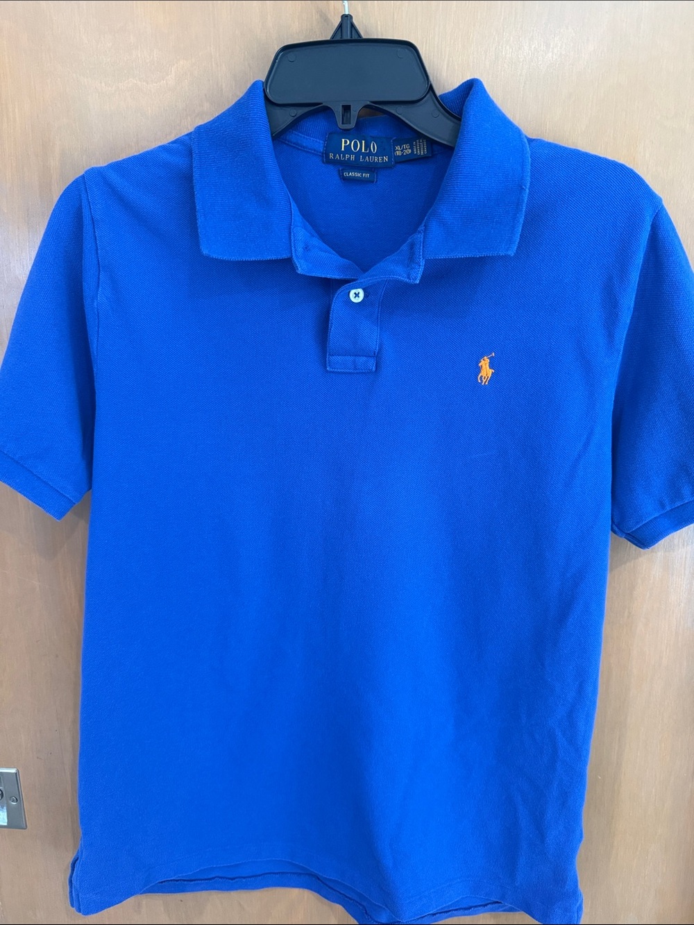 Polo by Ralph Lauren Bright Blue Short-Sleeve Polo with Yellow Pony